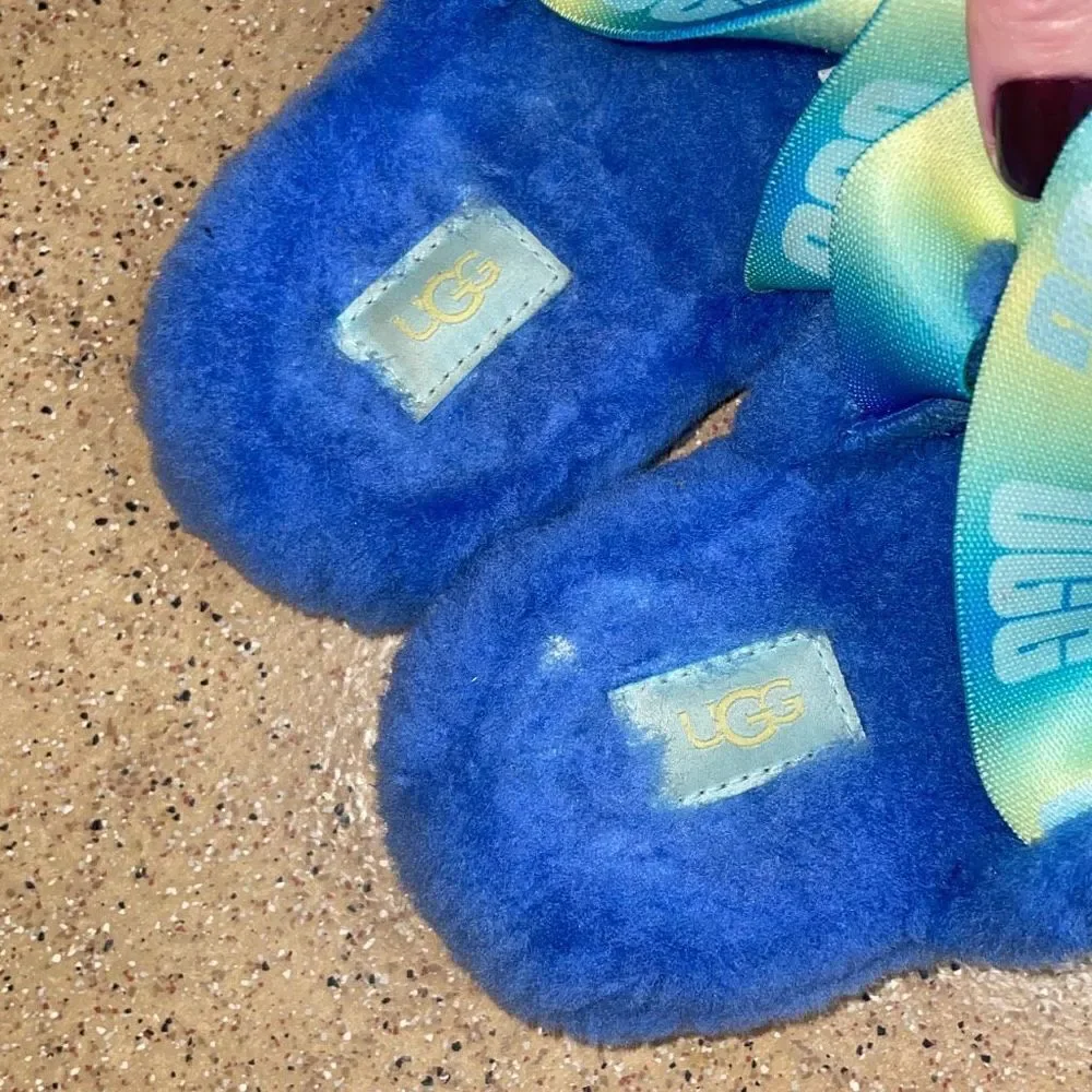UGG Fluff Yeah Gradient Slide Mystic Blue US 5